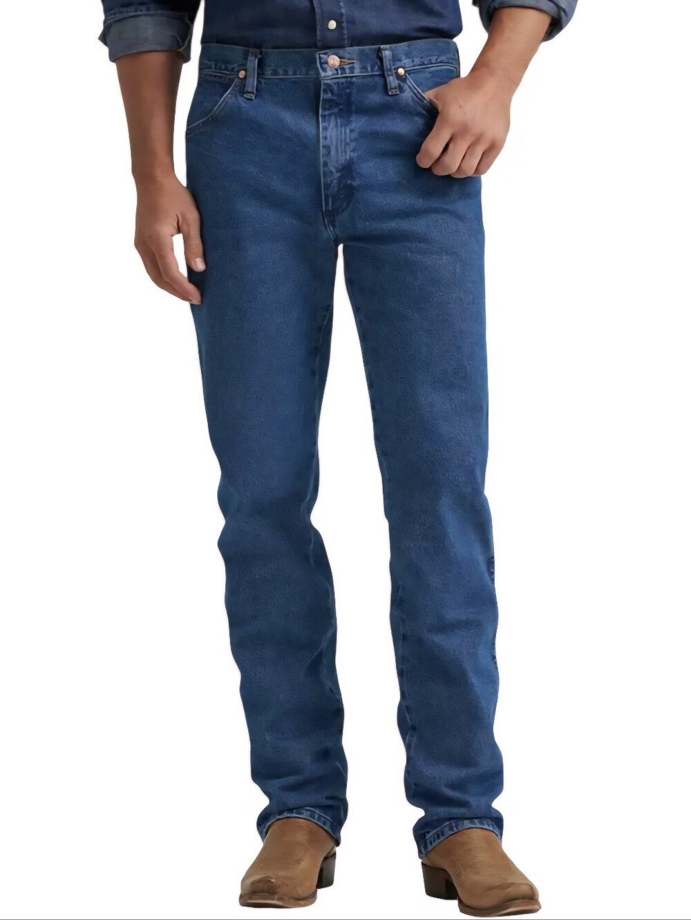 NWOT Wrangler Men's 13MWZ Dark Blue Cowboy Cut Jeans Sz 29x36
